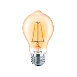 BOMBILLO  LED  VINTAGE  AMBAR  4.5-40W  A19  BASE E27 120V 2.200K  300LM 15.000HRS  ATENUABLE